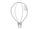 Coloring page balloon