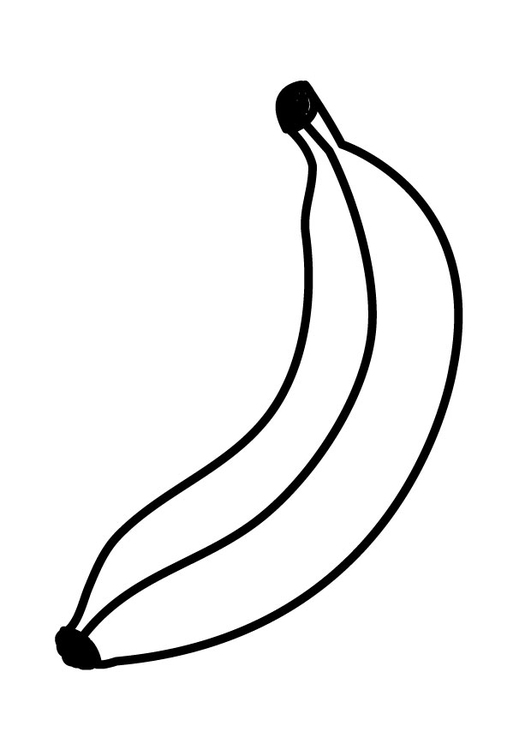 Coloring page banana