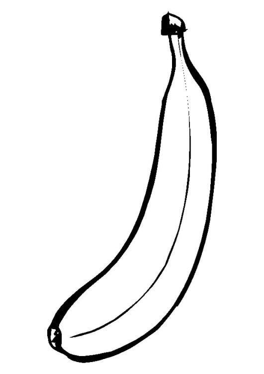 Coloring page banana