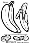 Coloring pages banana