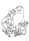 Coloring page Barbapapa family