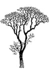 Coloring page Bare Tree