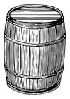 Coloring page barrel