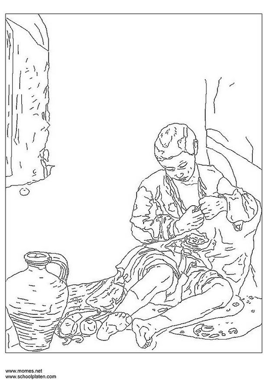 Coloring page BartolomÃ© Murillo