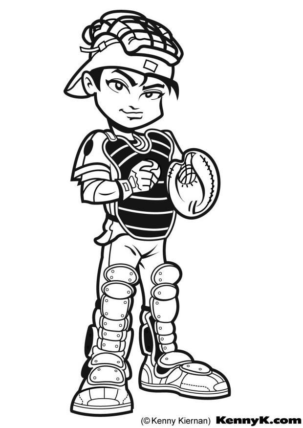 Coloring Page baseball - free printable coloring pages - Img 7016