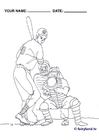 Coloring pages baseball