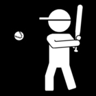 Coloring page baseball