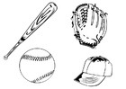 Coloring pages baseball