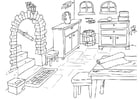 Coloring pages basement