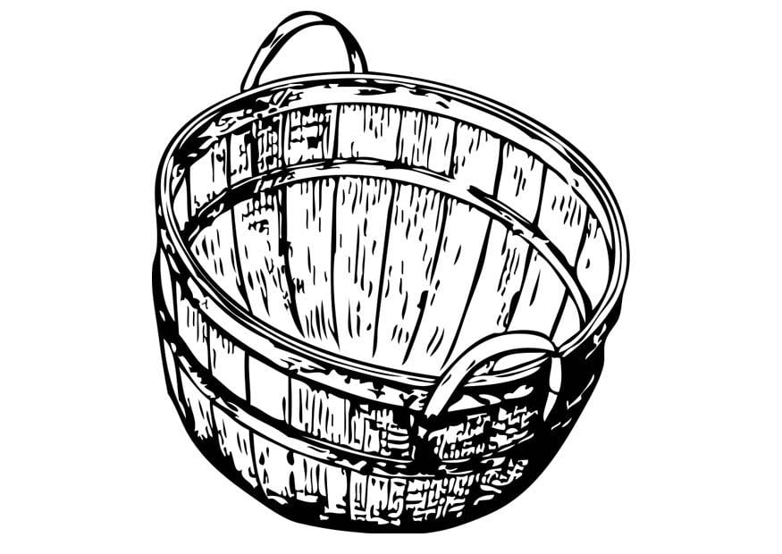 Coloring page Basket