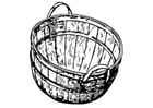 Coloring page Basket