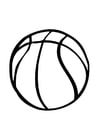 Coloring page basketball