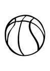 Coloring page basketball