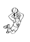 Coloring pages basketball