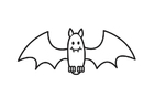 Coloring pages Bat