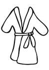 Coloring pages bathrobe