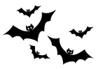 Coloring pages bats