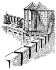 Coloring page battlement