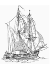 Coloring page Battleship - Billander