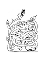 Coloring pages beanstalk maze