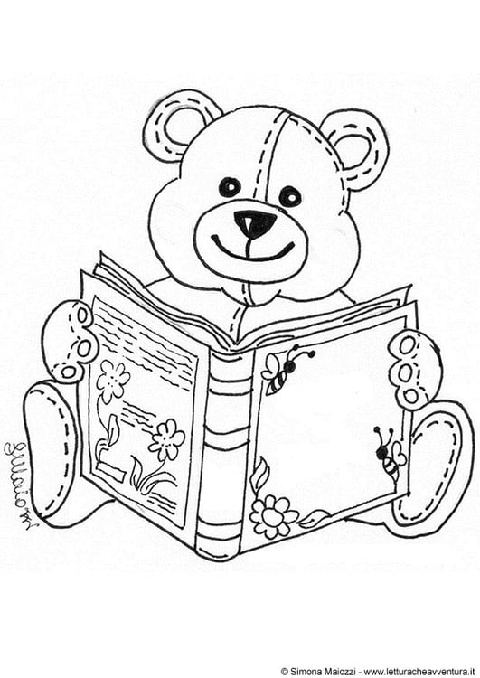 Coloring page bear