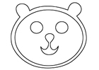 Coloring pages bear's head