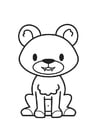 Coloring page Bear