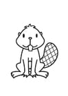 Coloring pages Beaver