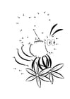 Coloring page bee