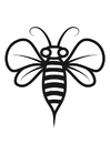 Coloring pages Bee