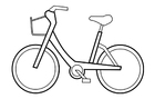 Coloring page bicycle