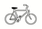 Coloring page bicycle