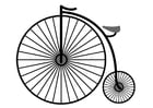 Coloring page bicycle