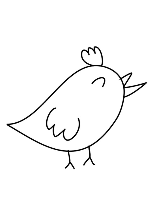 Coloring page bird