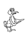 Coloring page bird