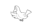 Coloring pages bird