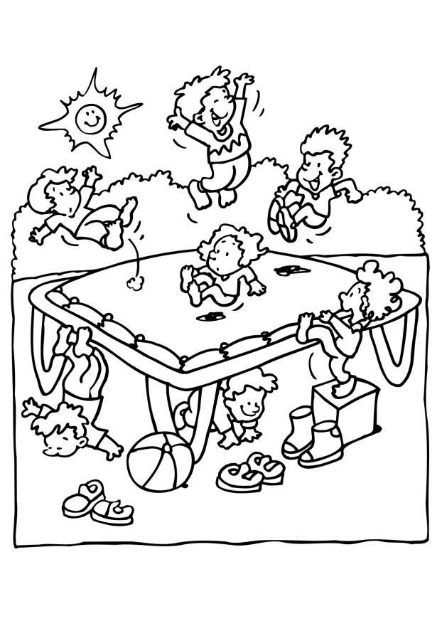 Coloring page birthday party