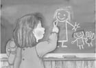 Coloring pages blackboard