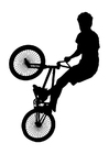 Coloring page bmx