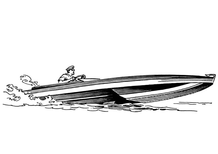 Coloring page boat