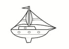 Coloring pages boat