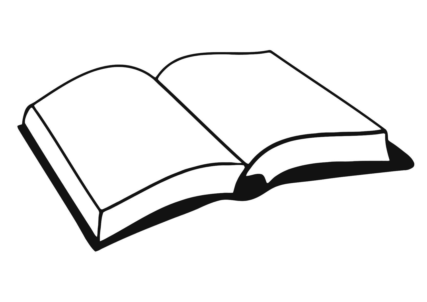 open book coloring pages