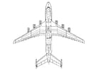 Coloring pages bottom of aeroplane