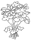 Coloring pages bouquet