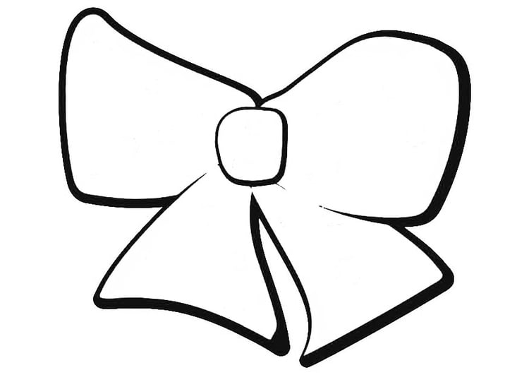 Coloring page bow