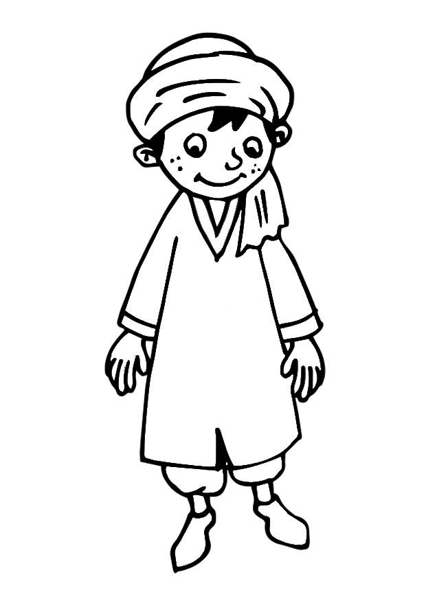 Coloring Page boy - free printable coloring pages - Img 29166