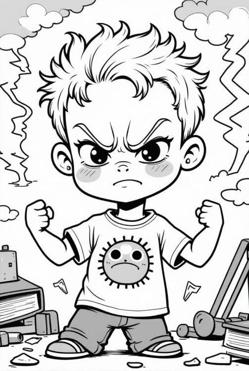 boy is angry