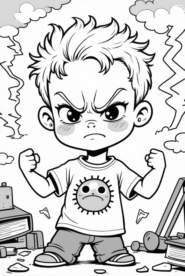 boy is angry