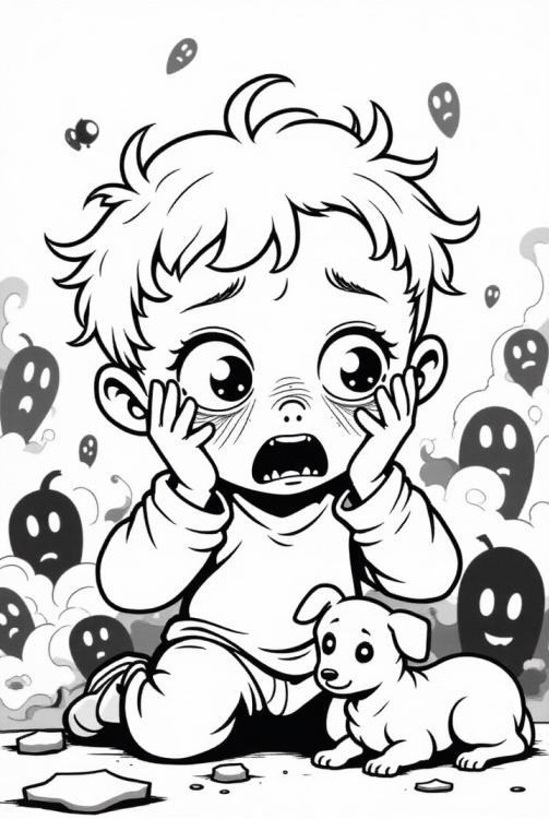 boy is scared