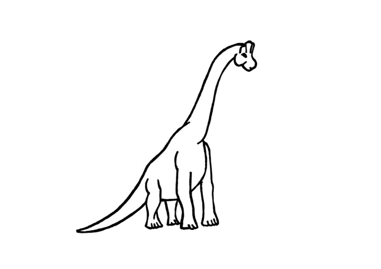 Coloring page brachiosaurus